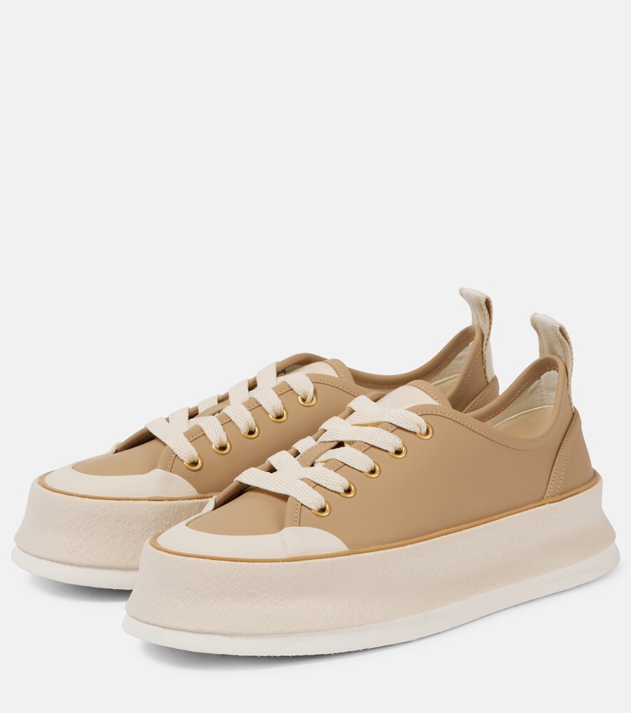  Max Mara Max Mara Plateau-sneakers Aus Leder 
