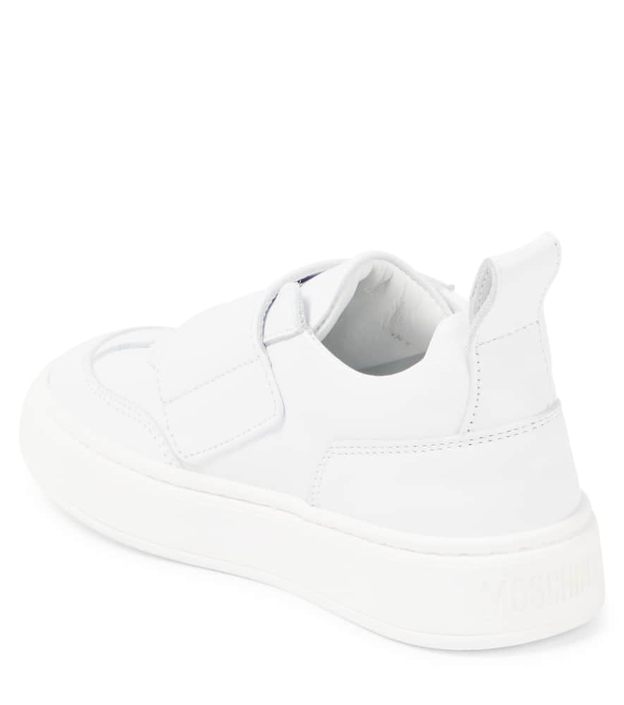 MOSCHINO TEDDY BEAR LEATHER SNEAKERS