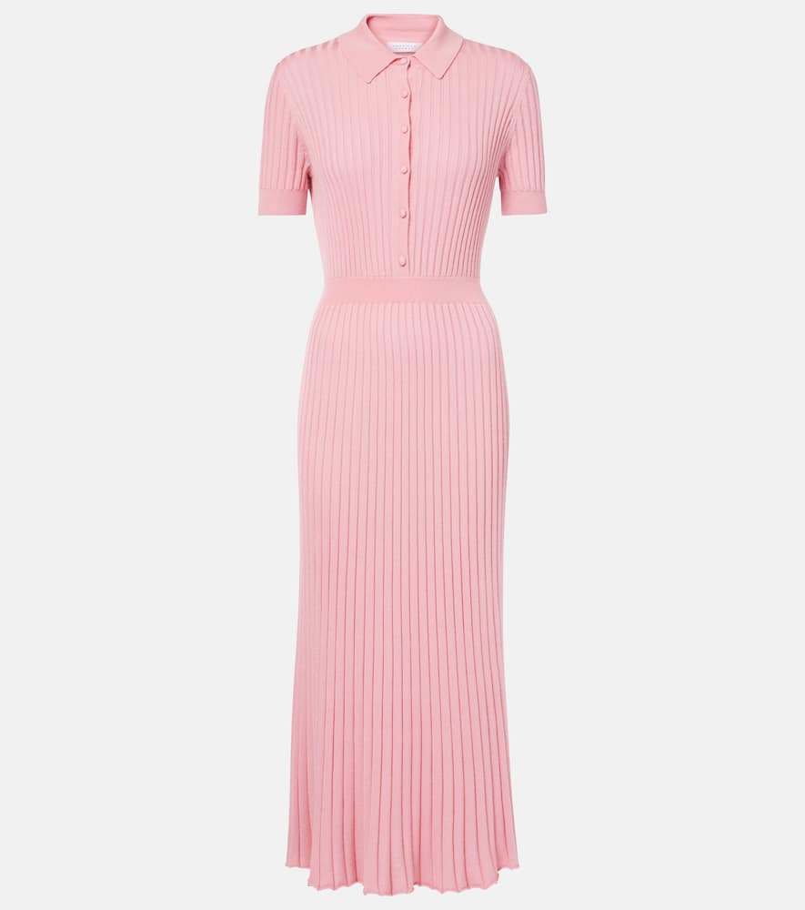 Amor silk and cashmere maxi dress