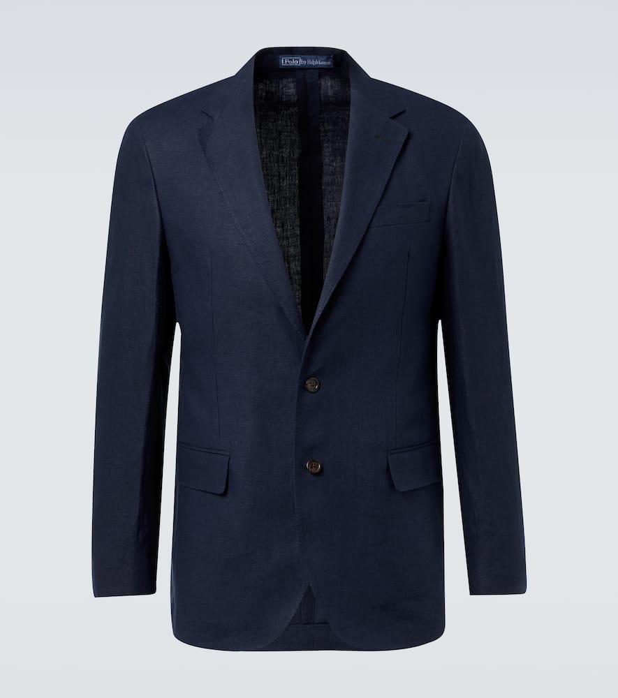 Polo Ralph Lauren Linen Blazer In Blue
