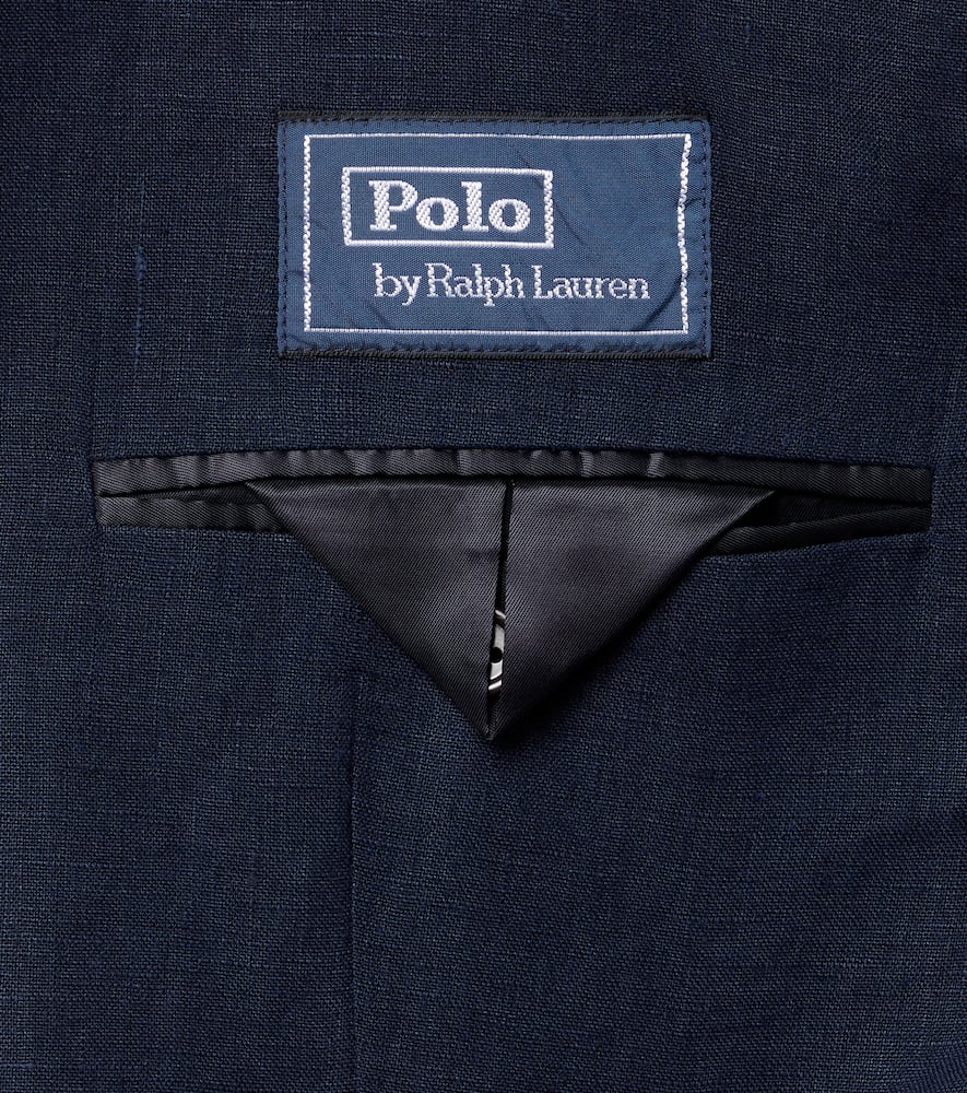 Polo Ralph Lauren Linen Blazer In Blue