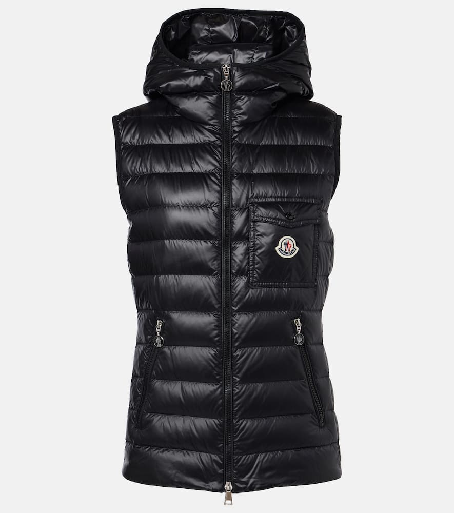 Moncler Glygos Puffer Vest W/ Hooded Collar In 0