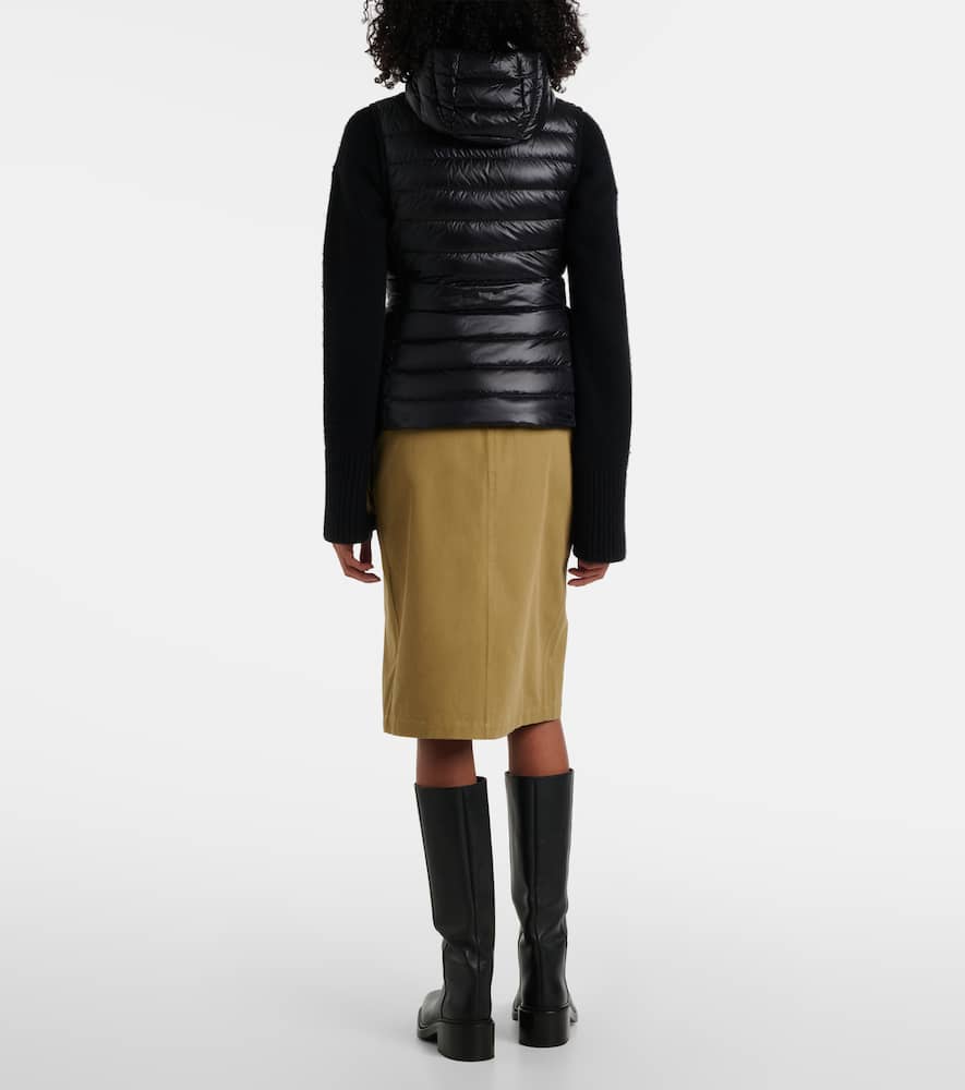 Moncler Glygos Puffer Vest W/ Hooded Collar In 0