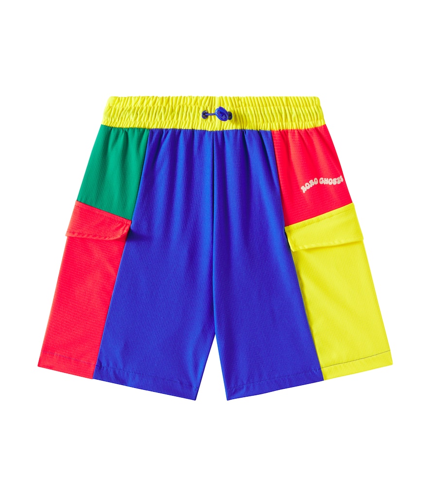 Bobo Choses Multicolor Swim Shorts For Boy With Logo In Multicoloured