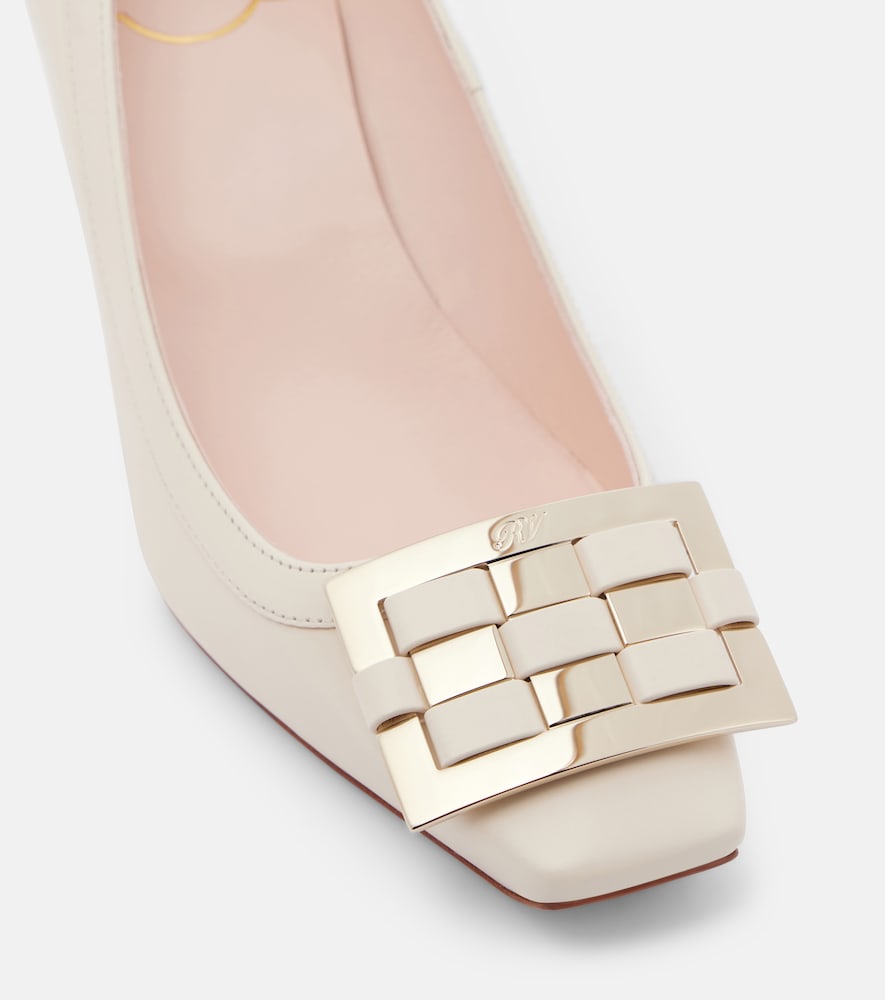  Roger Vivier Roger Vivier Trompette 70 Leather Pumps 