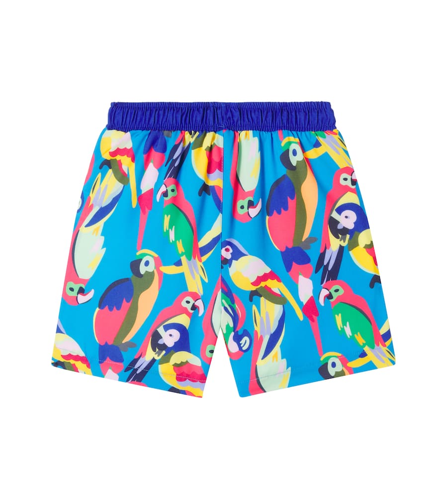 Roarsome Squawk The Parrot Printed Swim Trunks In Multi