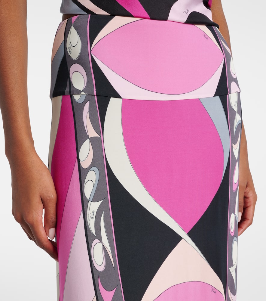 Pucci Knee Length And Midi Skirts In Black