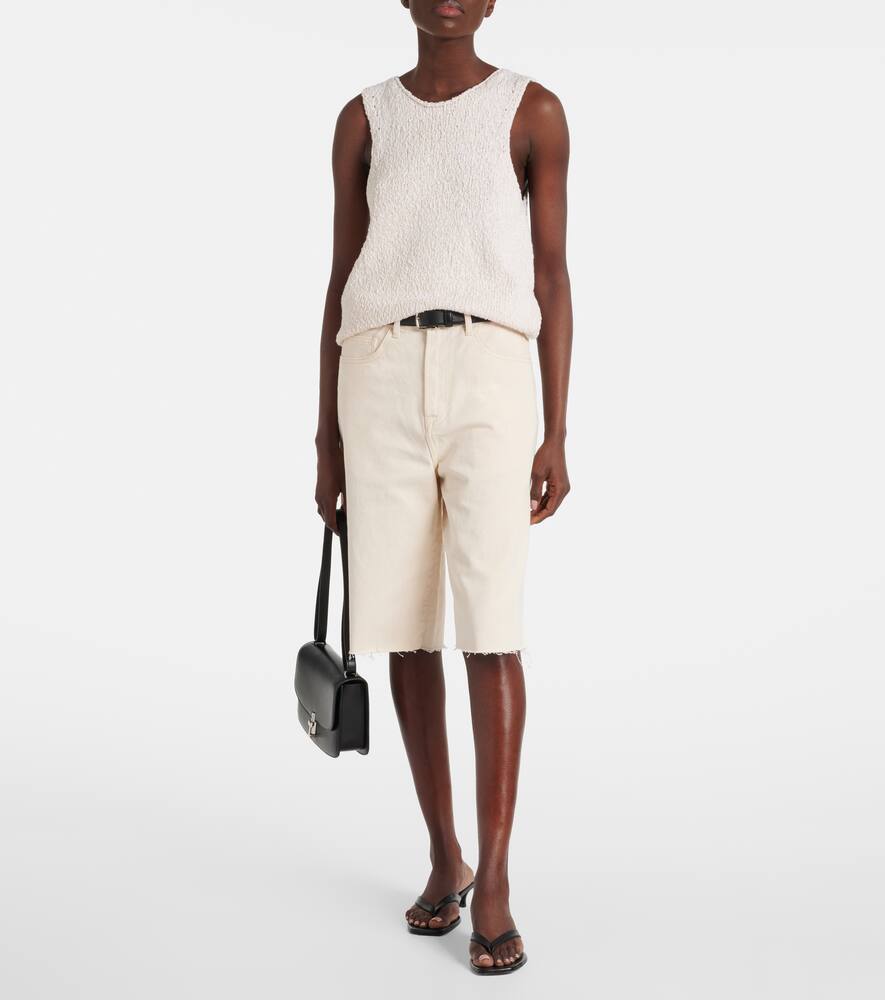Rohe Knitted Halter Top Off White In White