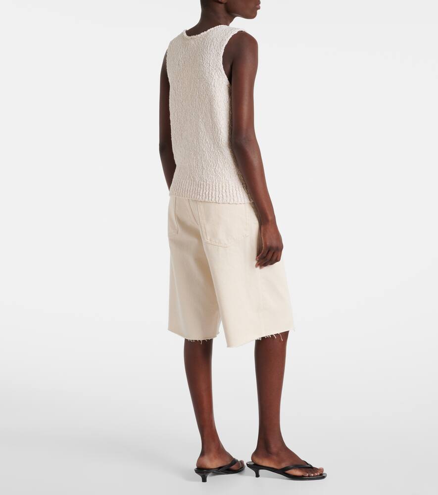 Rohe Knitted Halter Top Off White In White