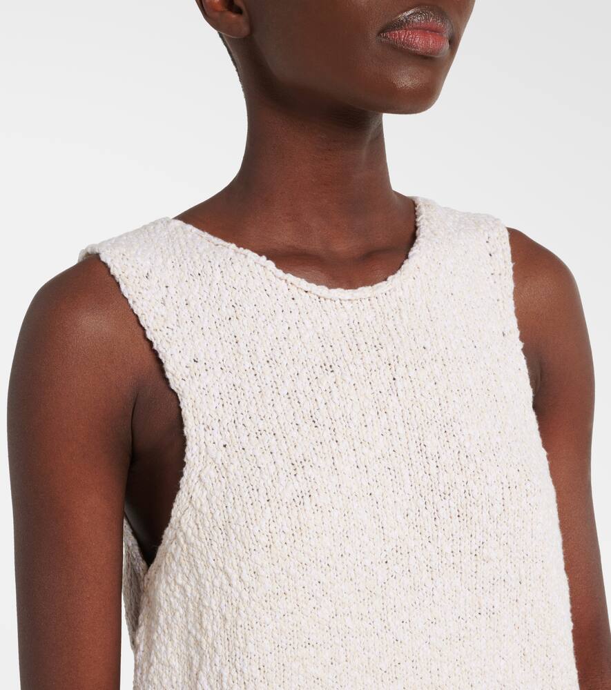 Rohe Knitted Halter Top Off White In White