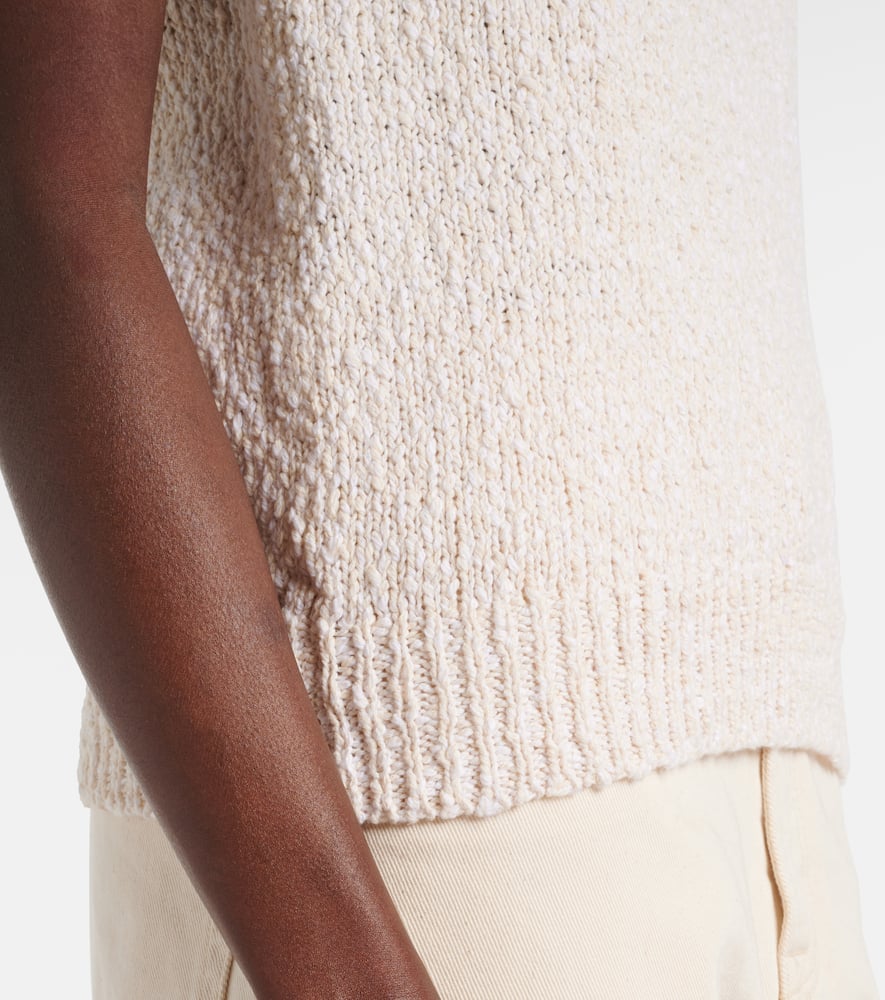 Rohe Knitted Halter Top Off White In White