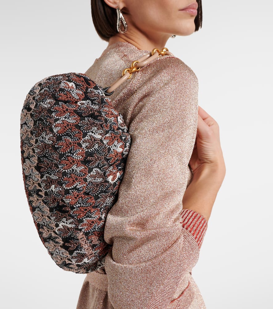 Missoni Medium Beaded Shoulder Bag In Multi