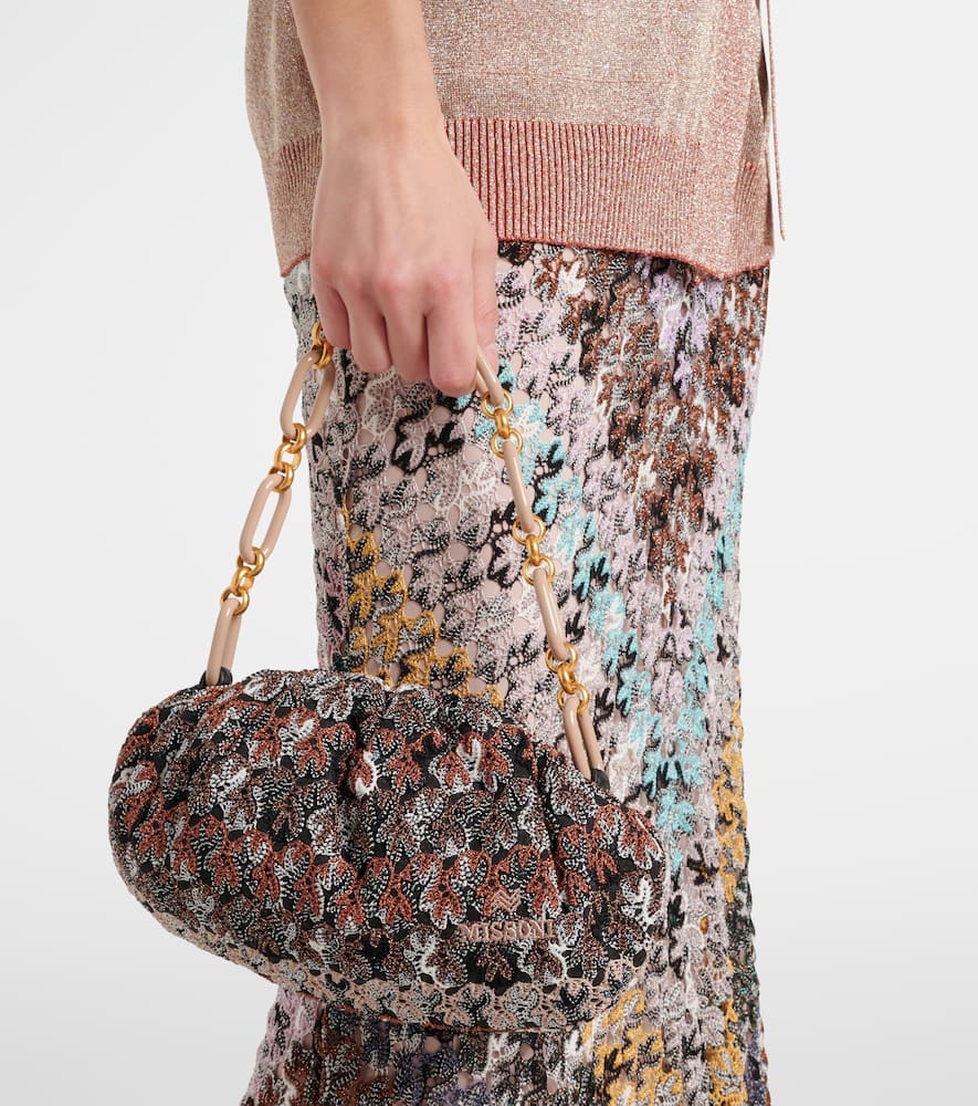 Missoni Medium Beaded Shoulder Bag In Multi