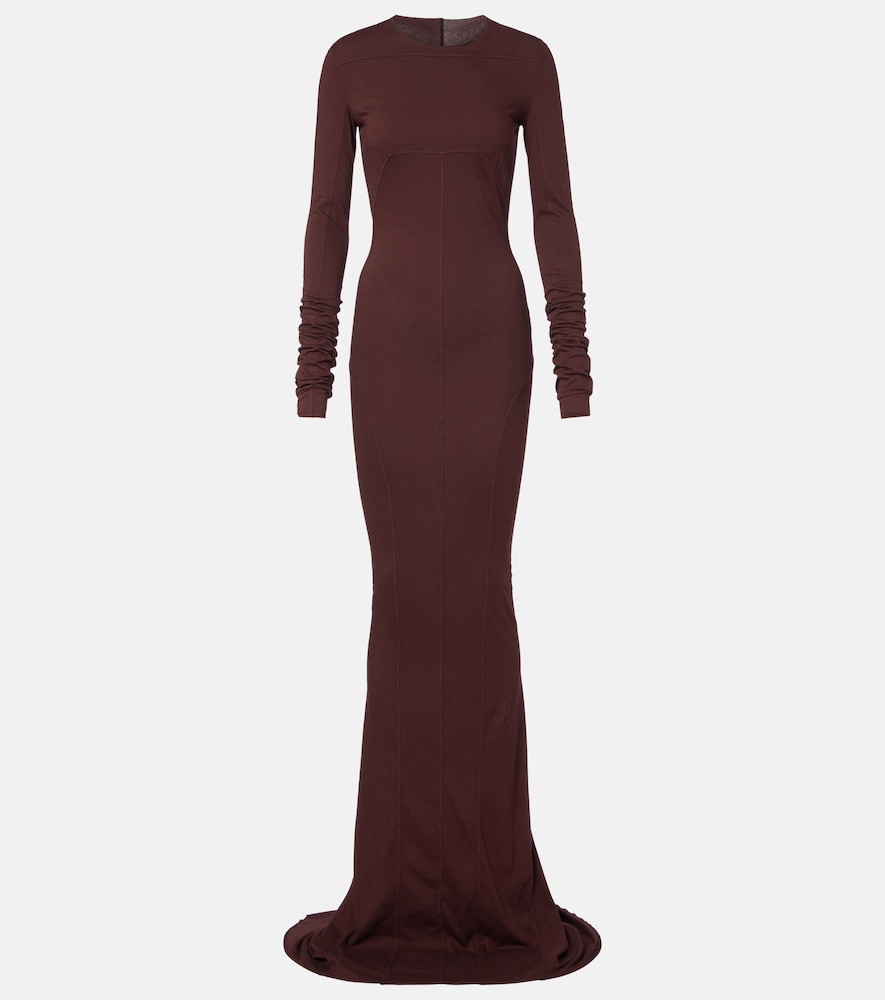 Rick Owens DRKSHDW Simple Edfu cotton jersey maxi dress　Rick Owens DRKSHDW シンプル エドフ コットンジャージー マキシドレス Rick