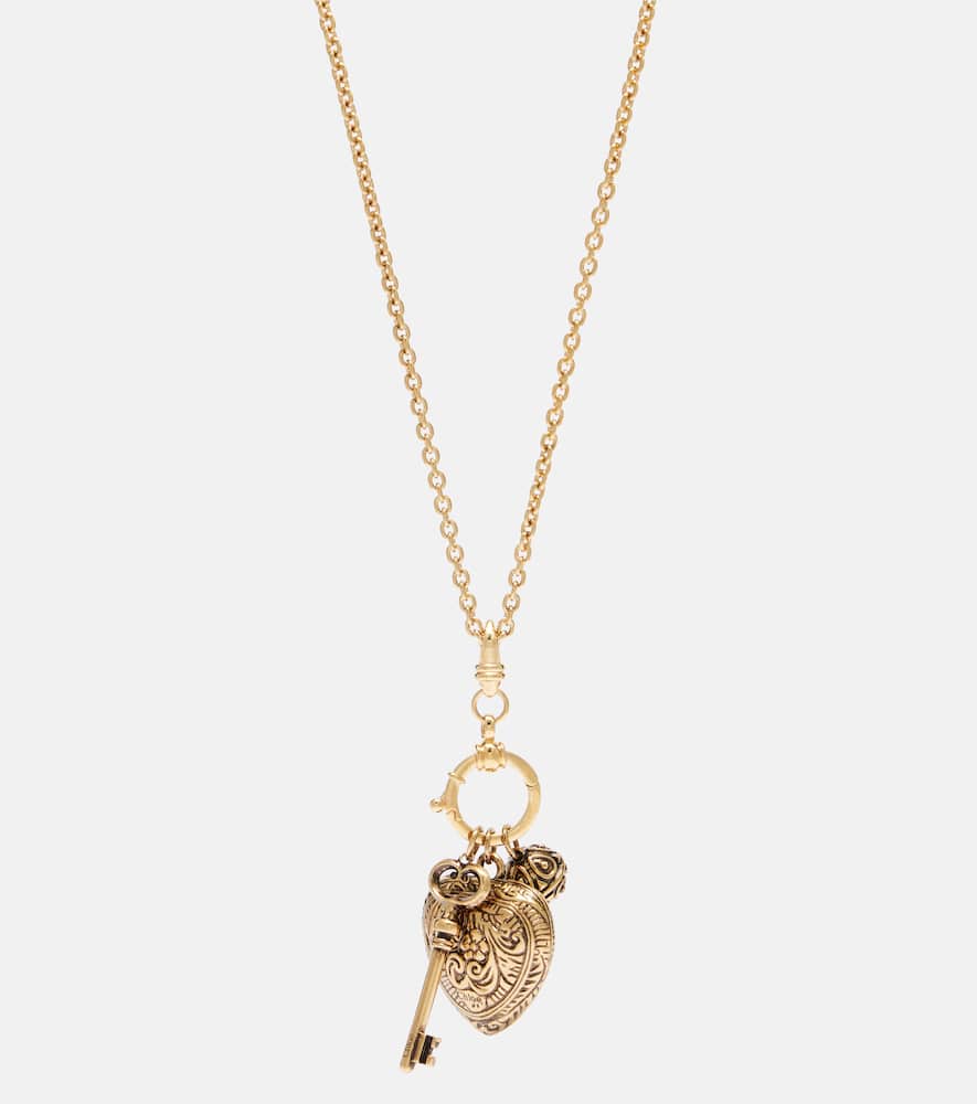 Chloé Château Treasures Embellished Chain Necklace In Blue