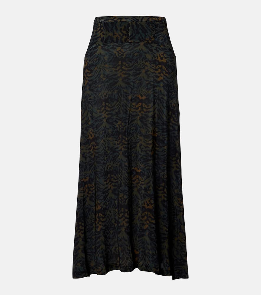 Ulla Johnson Paola Printed Jersey Maxi Skirt In Multi