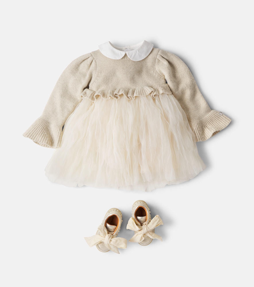  Donsje Donsje Paulien Paneled Wool-blend Dress 