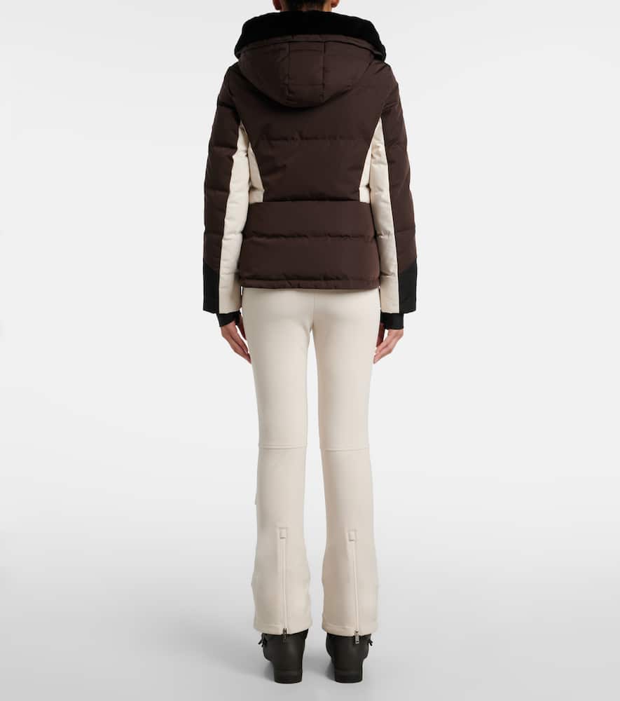 Yves Salomon 64cm Down-filled Jacket In Brown