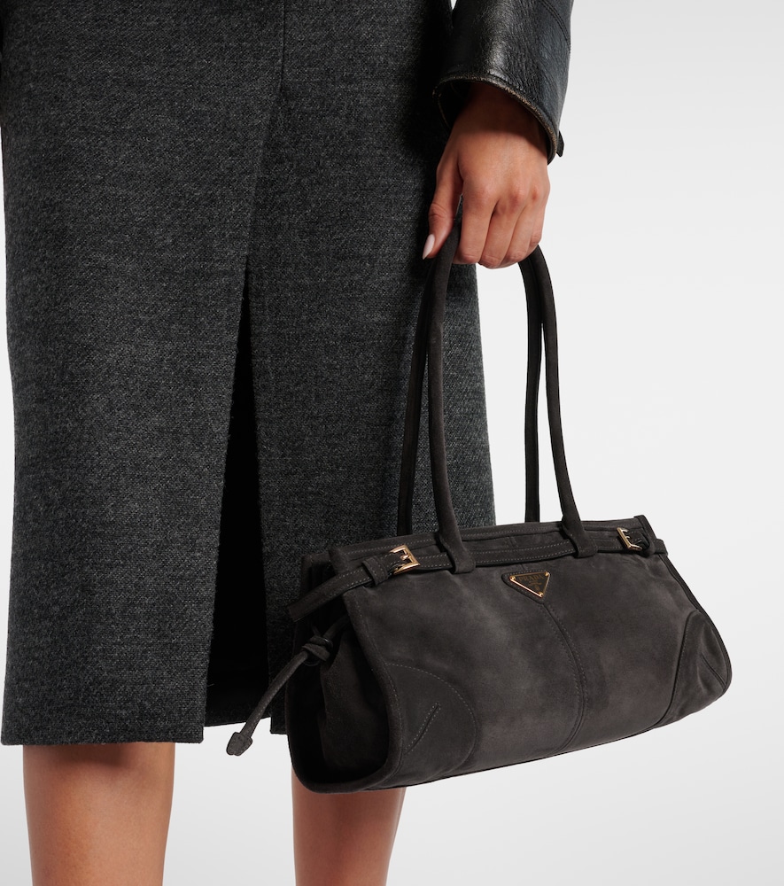 Prada Prada Bonnie Medium suede shoulder bag