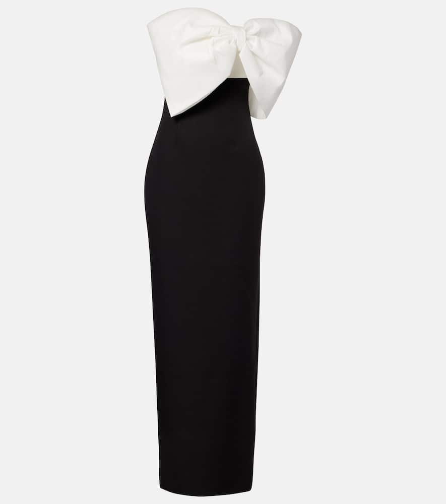 Rachel Gilbert Kace Bow-detail Gown In Black