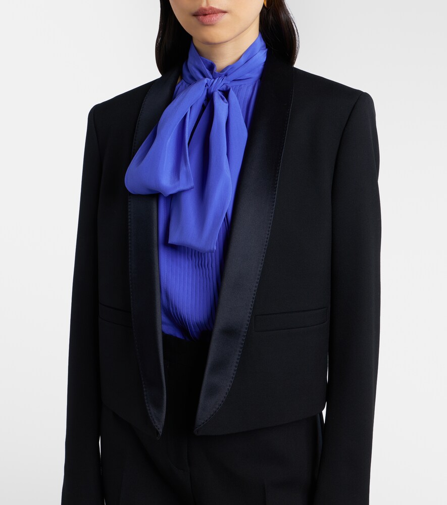  Tom Ford Tom Ford Silk-trimmed Wool Blazer 