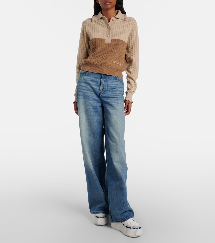 Chloé Nama Leather Platform Sneakers