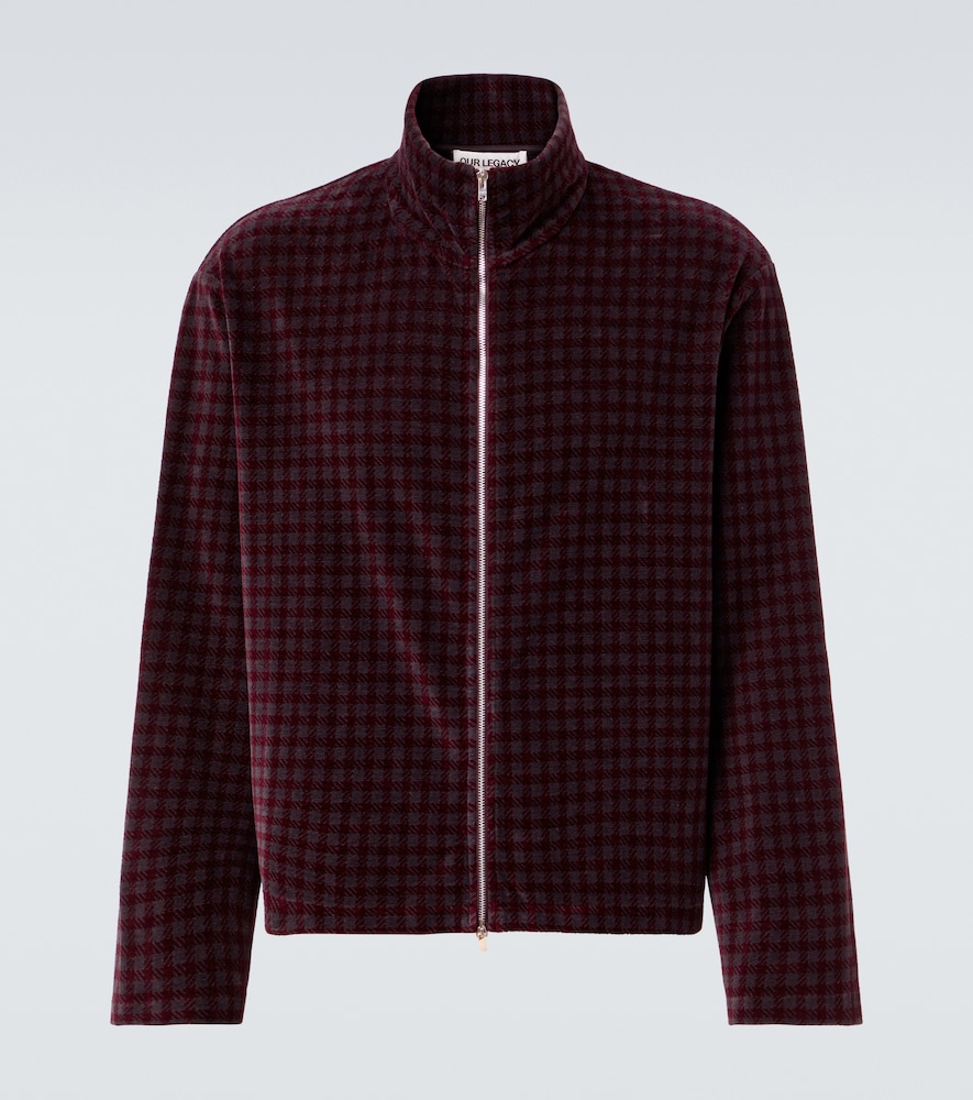 Our Legacy Shrunken cotton-blend velour jacket