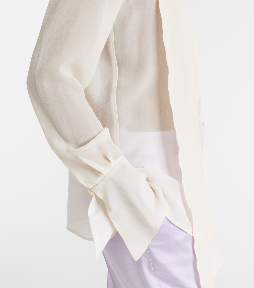 Scarf-Detail Blouse