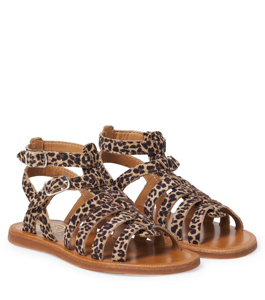 Pom D'api Brown Plagette Gladiator Suede Sandals UK Size 8.5 - Mytheresa