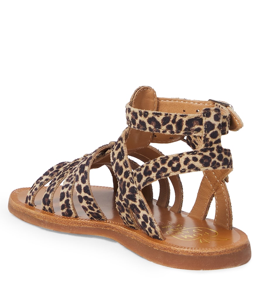  Pom D'api Pom D'api Sandalen Plagette Gladiator Aus Veloursleder 