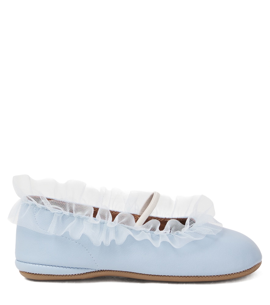  Pepe Pèpè Ballerinas Aus Leder Mit Tüll 
