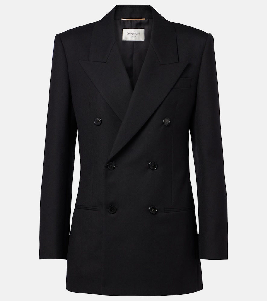 Saint Laurent Double-breasted wool blazer