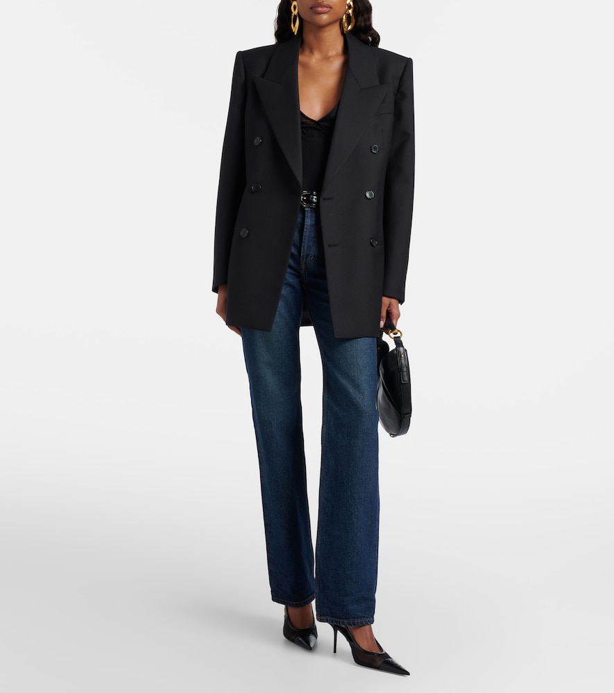  Saint Laurent Saint Laurent Double-breasted Wool Blazer 