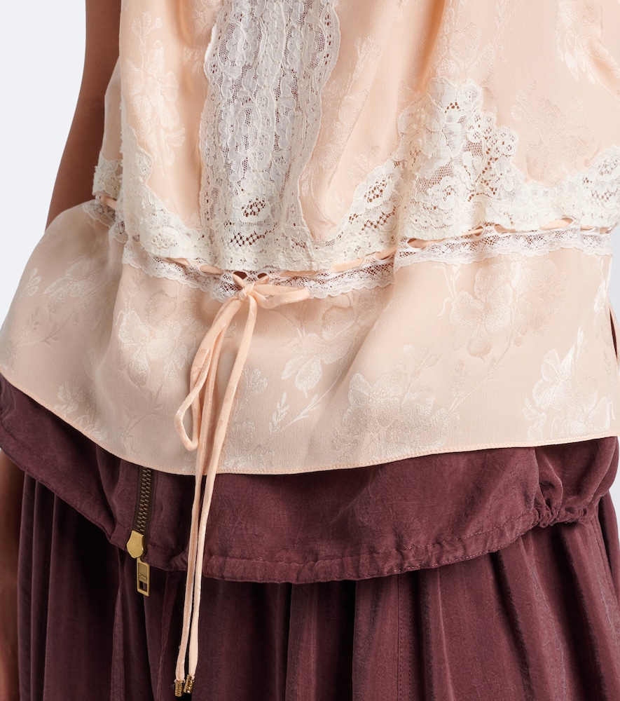 Chloé Lace-Trimmed Top