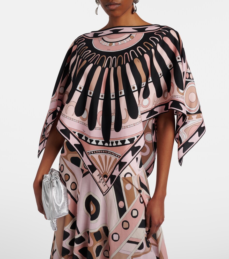  Pucci Pucci Soleil Silk Twill Blouse 