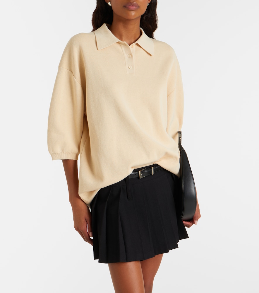 The Frankie Shop Nola cotton polo sweater