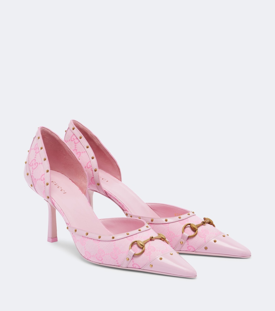 Pumps Savoy Horsebit aus Canvas