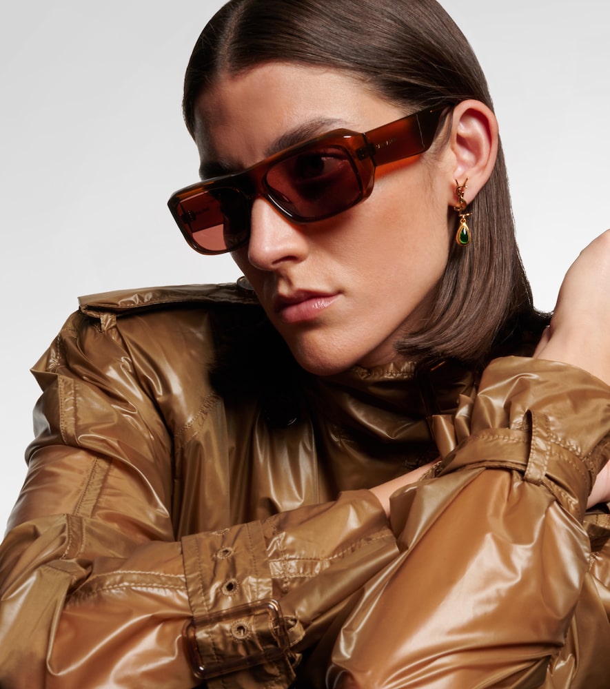  Saint Laurent Saint Laurent Eckige Sonnenbrille Sl Logo 