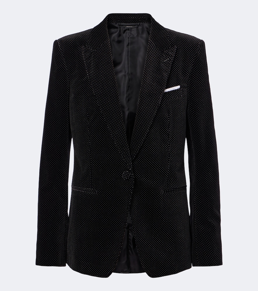Blazer aus Baumwollsamt