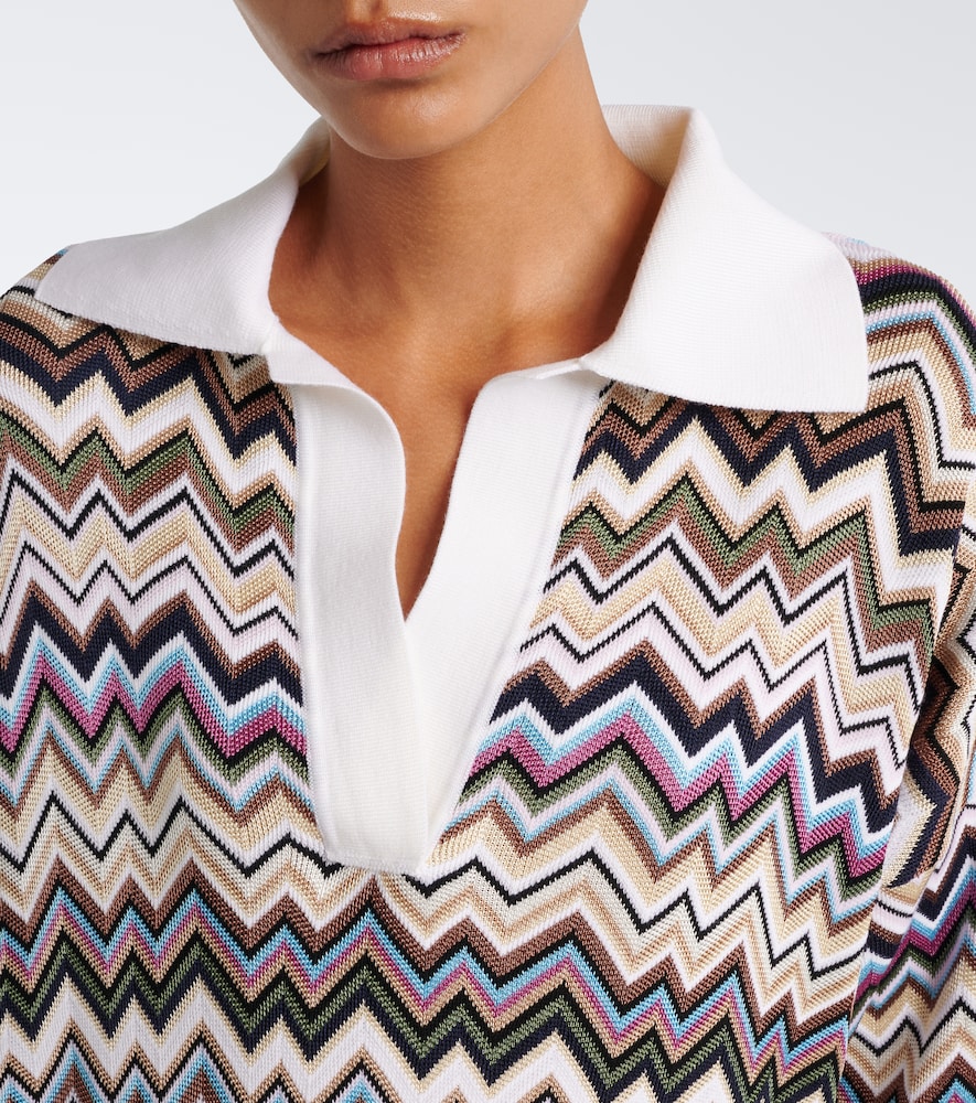 Zigzag Polo Sweater