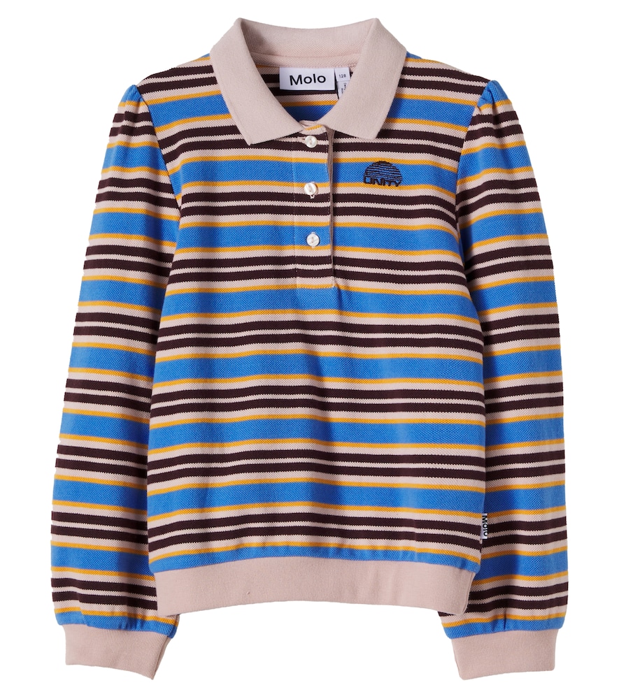 Molo Multicoloured Ravi Striped Cotton Polo Shirt Y Size 17 - Mytheresa