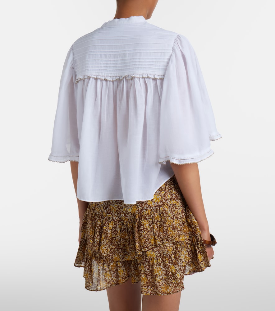 Douna Cotton-Blend Blouse