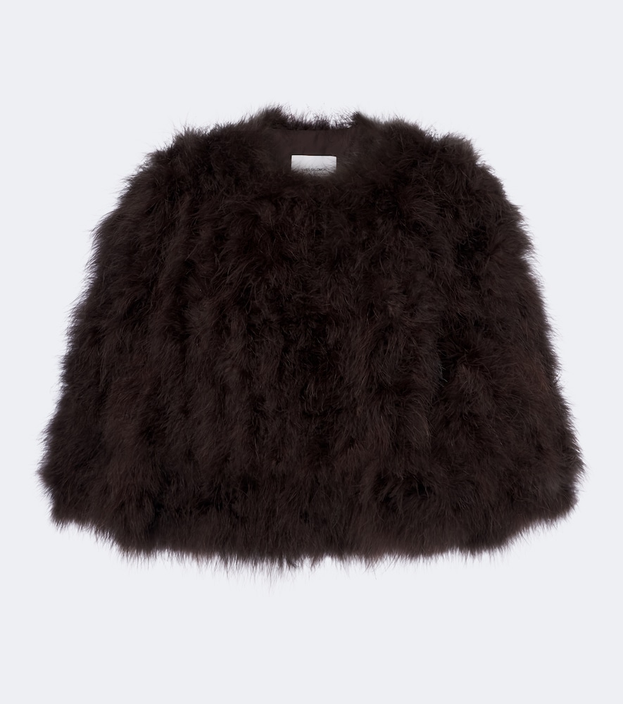Cropped Feather Jacket