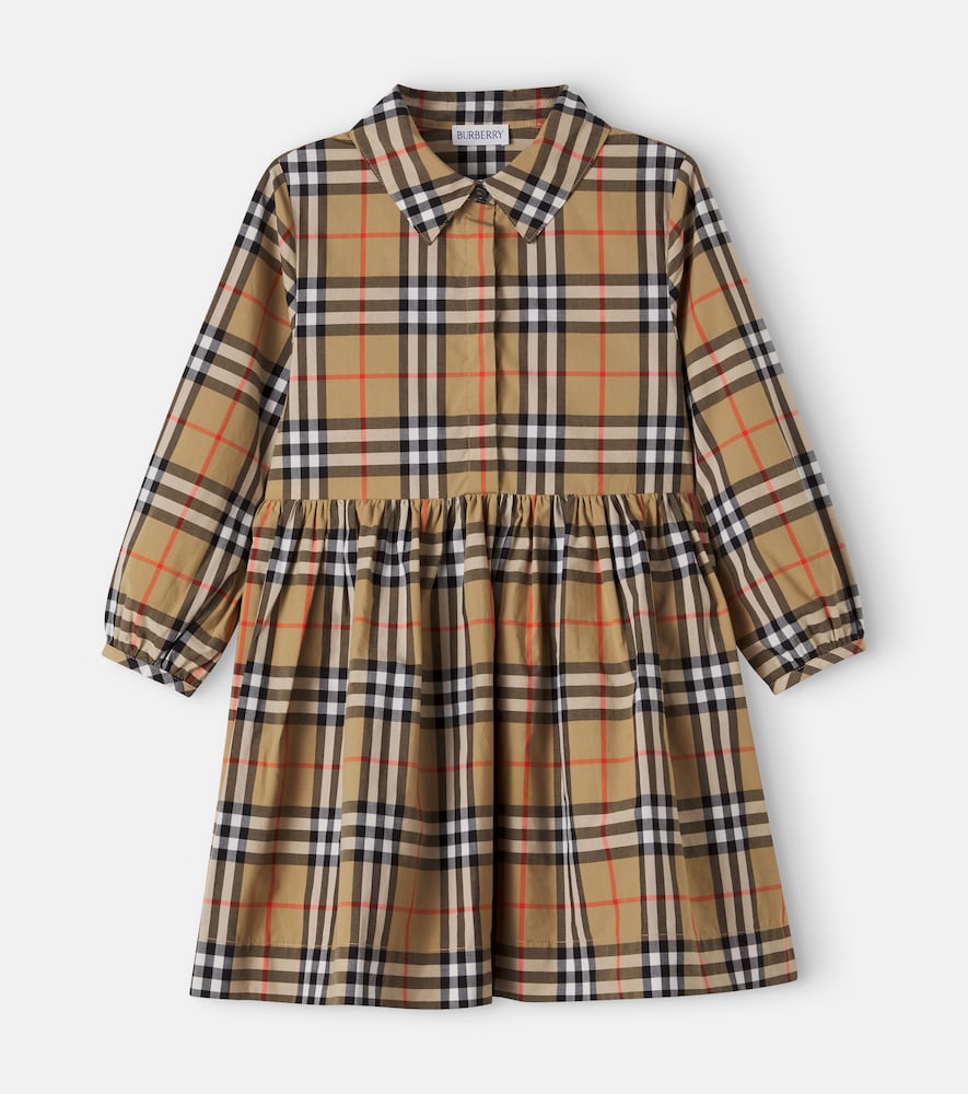 Abito chemisier Burberry Check in cotone