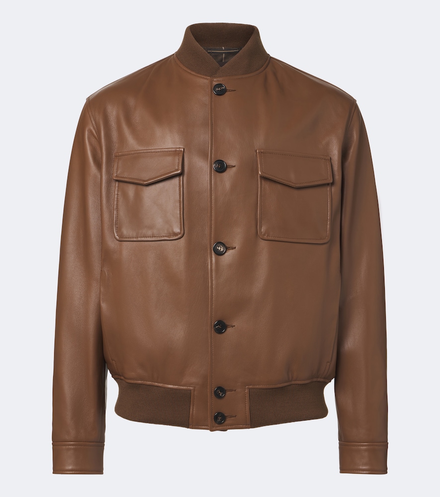 Bomberjacke aus Leder