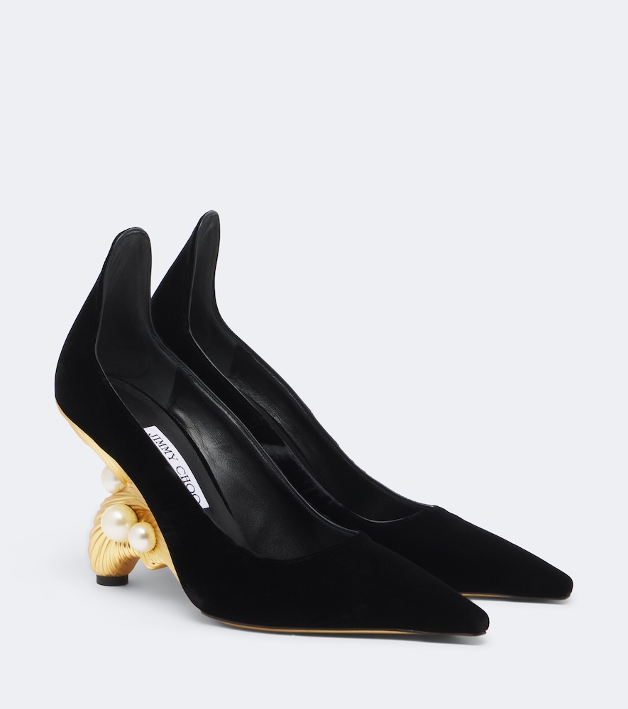 Verzierte Pumps Ithaca aus Samt