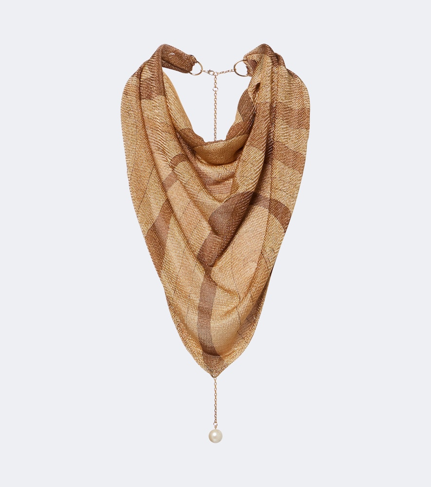 Tuch Marmo aus Voile aus aus Lurex®
