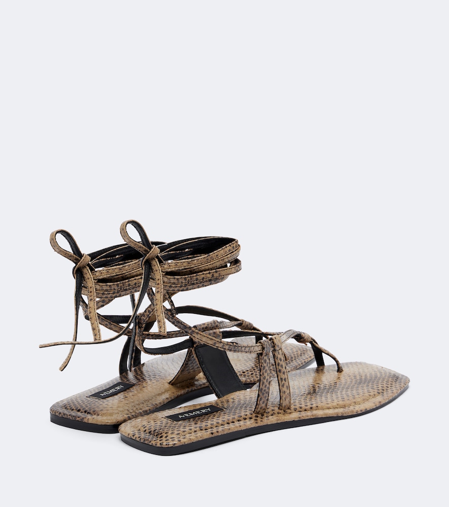 Raslo Snake-Effect Sandals