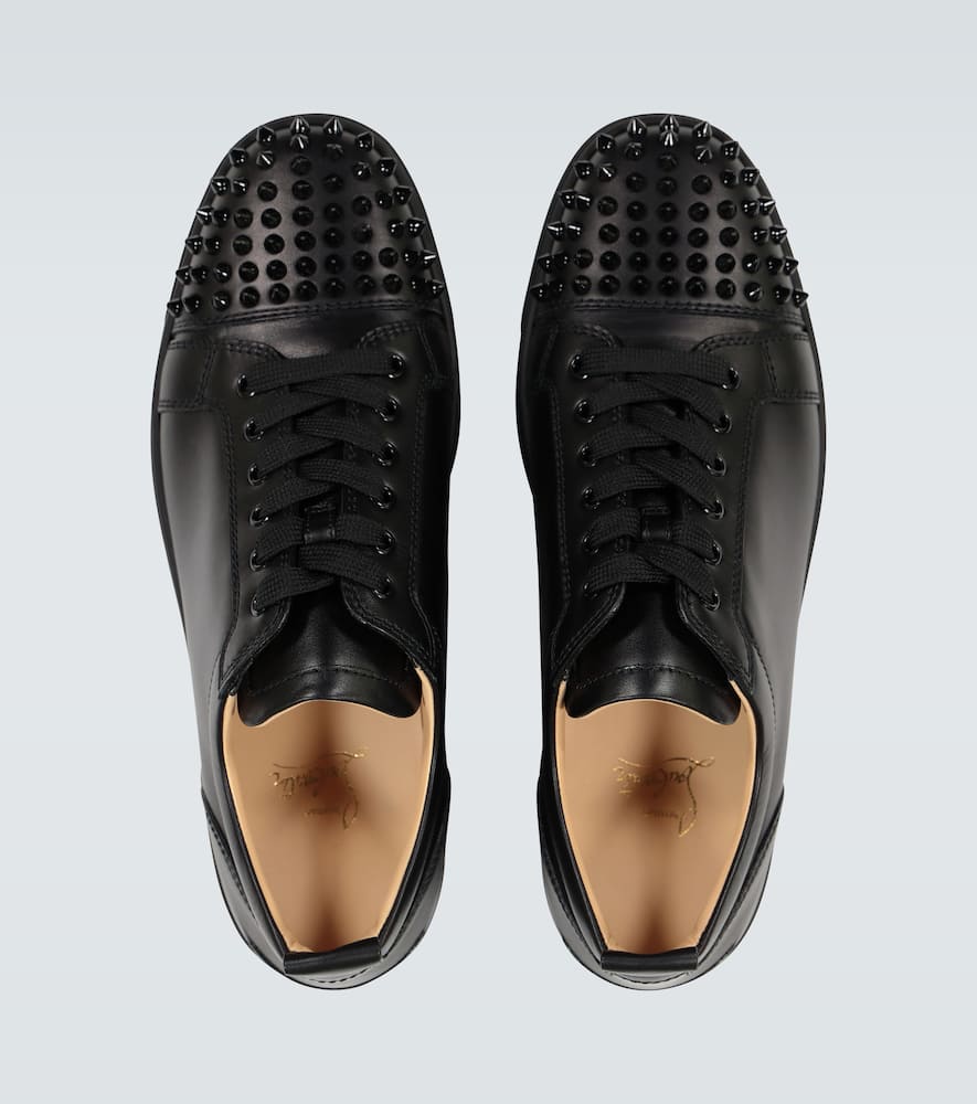 Christian Louboutin Black Louis Junior Spikes Sneakers