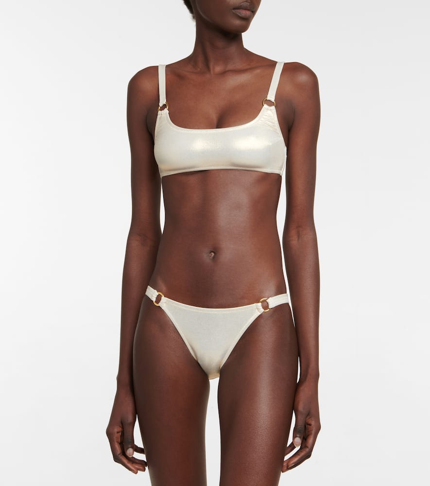 Melissa Odabash Bari Bikini Top In Gold